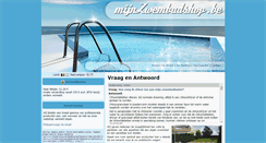 Desktop Screenshot of mijnzwembadshop.be